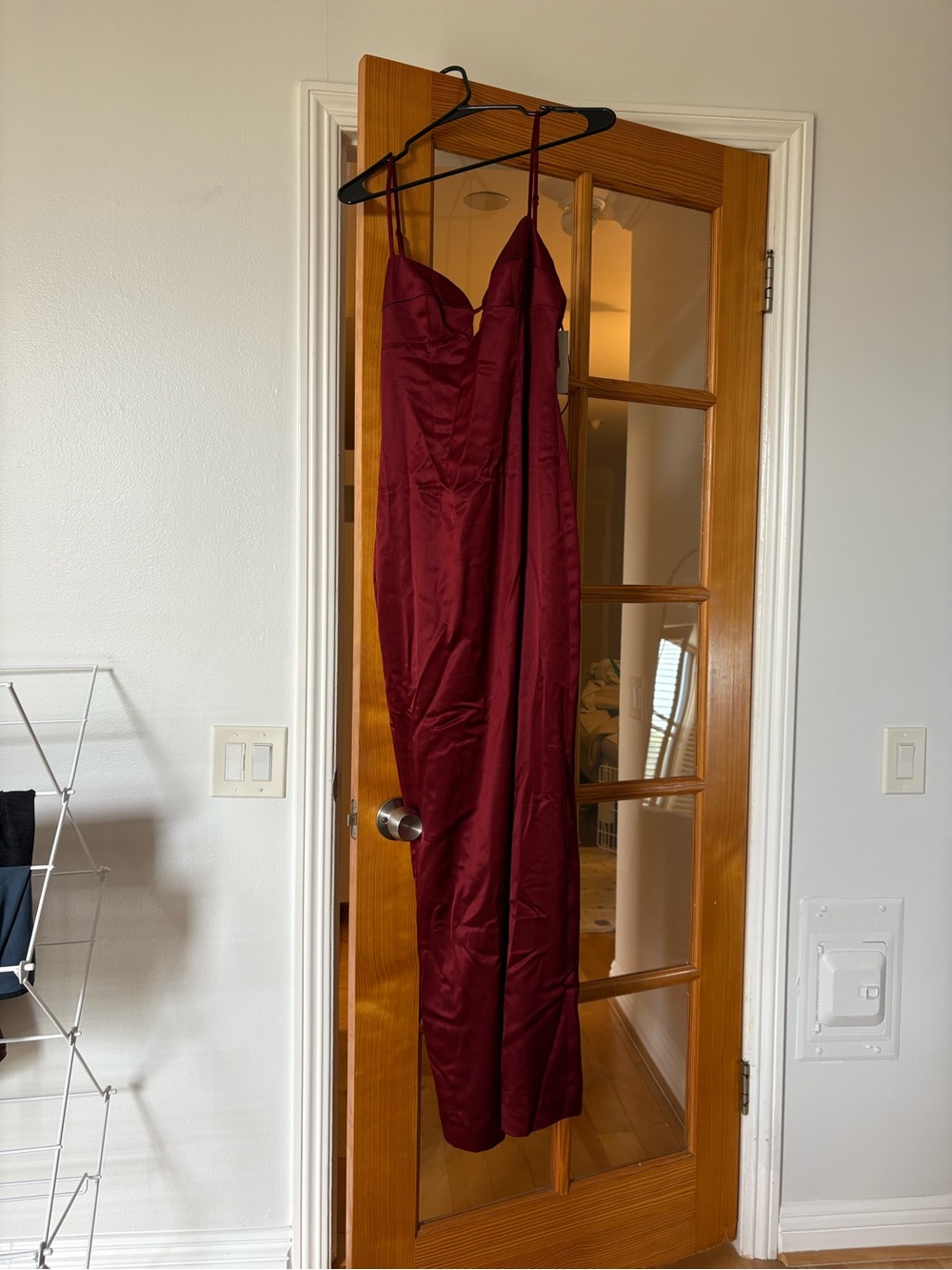 NWT!! Reformation Sathia Satin Dress in Chianti - Picture 4 of 6